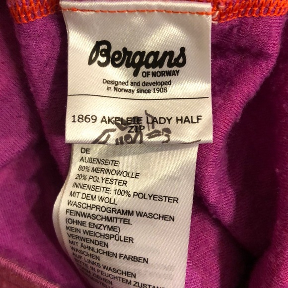 Bergans of Norway Quarter Zip Baselayer, Medium - Picture 4 of 7